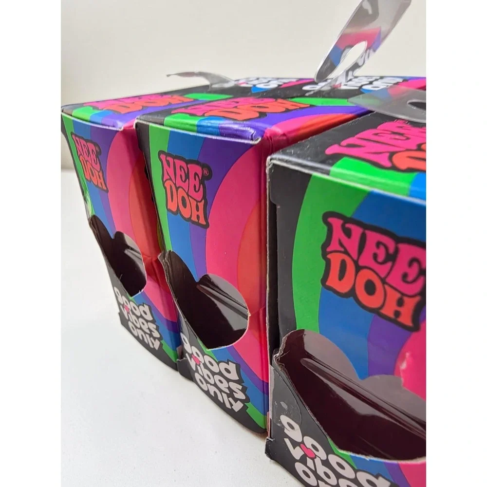 NeeDoh Fidget Toy Lot 6pc Dream Drop Good Vibes Only Heart Viral TikTok Bundle